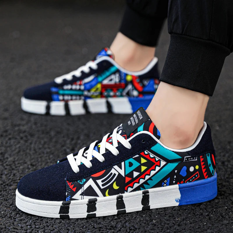 Sneakers Basses Canvas Homme Respirantes Légères Streetwear – CLEVI Paris