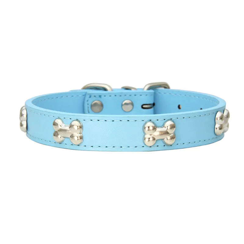 Collier pour chien en cuir multicolore – CLEVI Paris