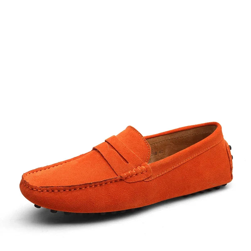 Mocassins Daim Véritable Homme Slip-On Respirants | 10 Coloris, Tailles 38-49 – CLEVI Paris