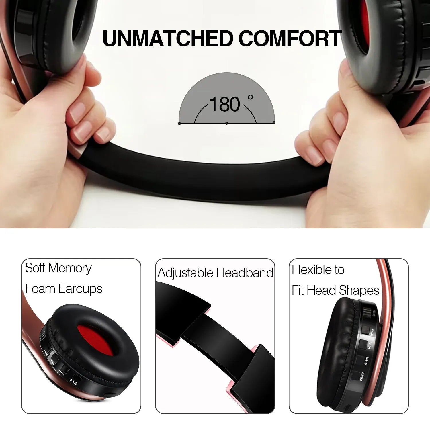 Casque Bluetooth AYVVPII FM & Carte TF – CLEVI Paris