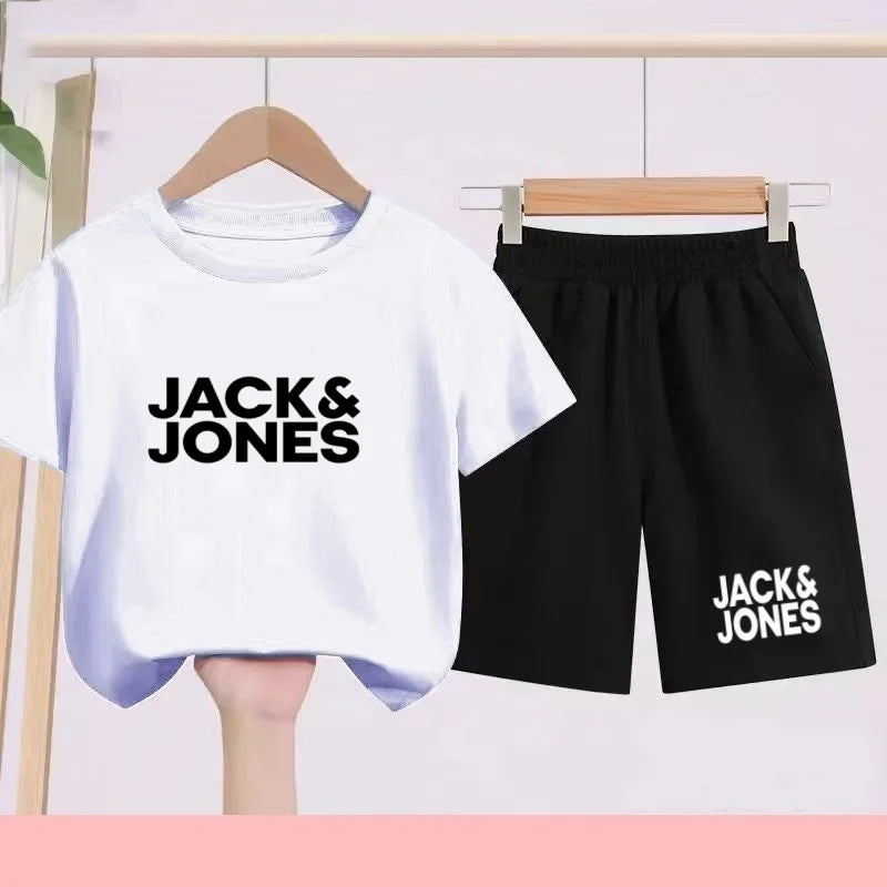 Ensemble enfant imprimé T-shirt et short – CLEVI Paris