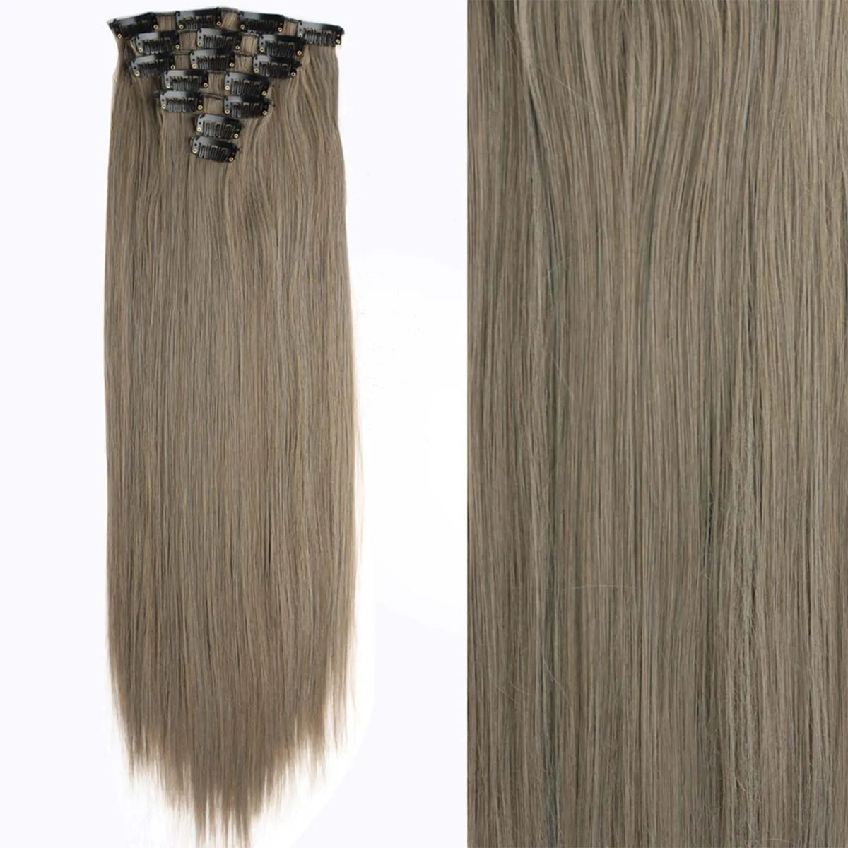 Extensions Cheveux Clips 7 Pcs Synthétique 50 Couleurs – CLEVI Paris