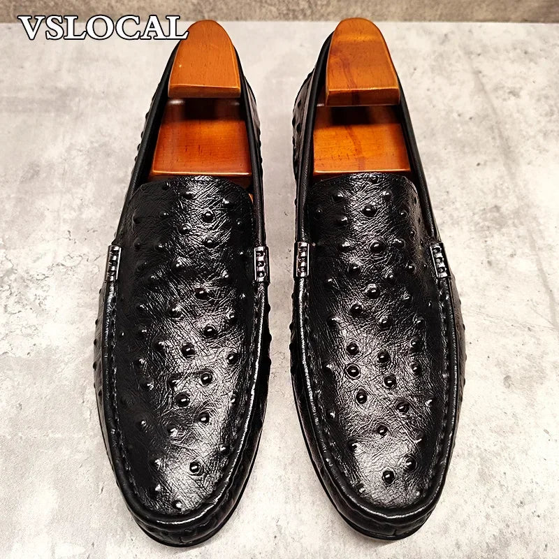 Mocassins homme en cuir brun ou noir – CLEVI Paris