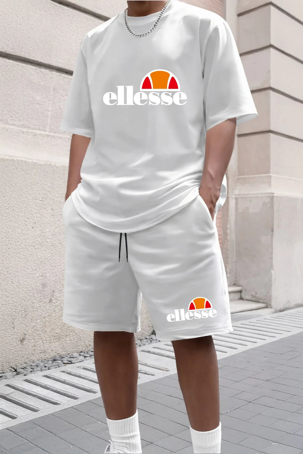 Ensemble 2 Pièces Homme T-shirt Col Rond + Short Été 2026 Casual Outdoor – 11 Coloris, S à XXL – CLEVI Paris