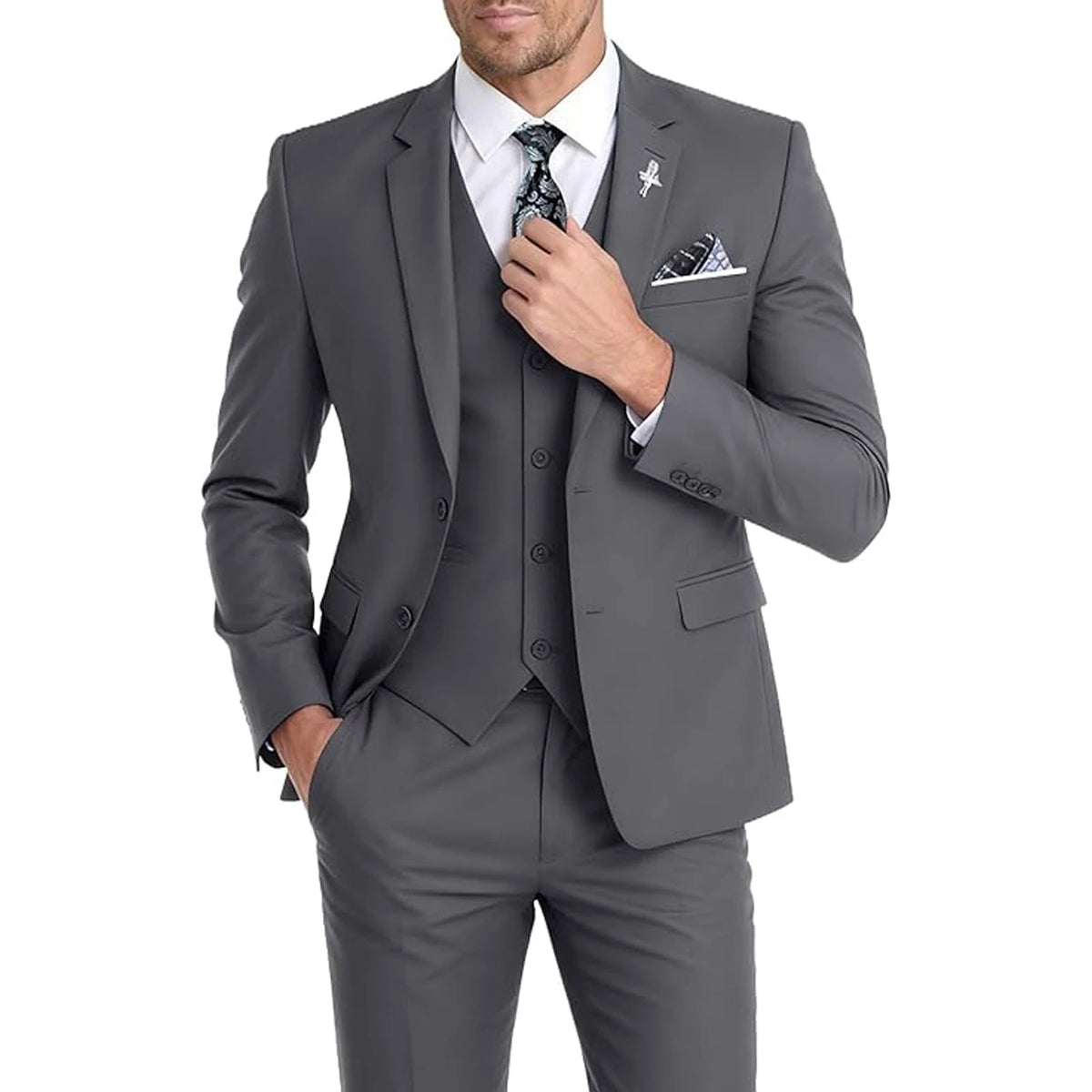 Costume 3 pièces homme slim – CLEVI Paris