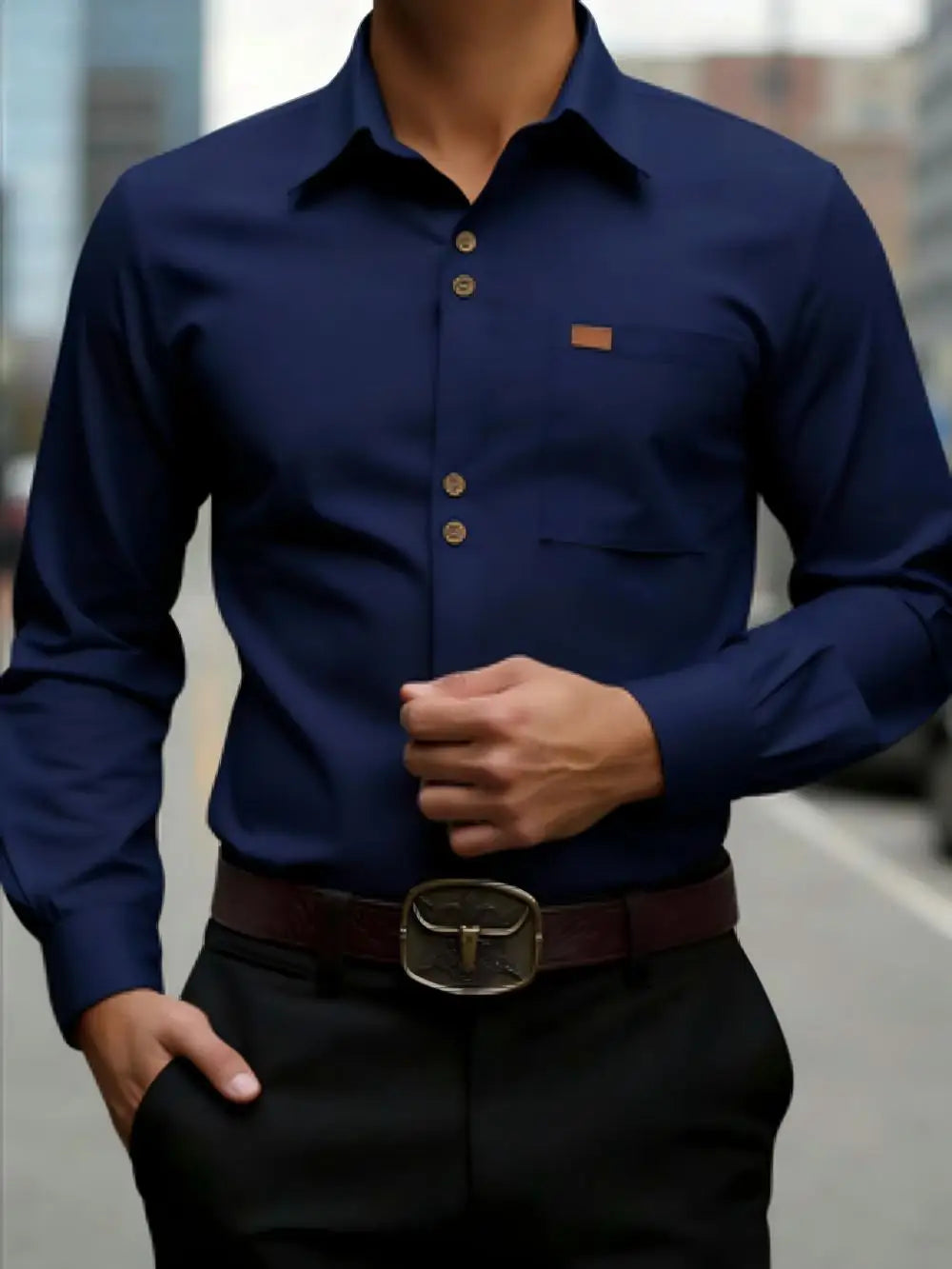 Chemise homme formelle en soie – CLEVI Paris
