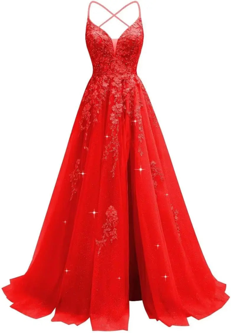 Robe de mariée en tulle ligne A col V – CLEVI Paris
