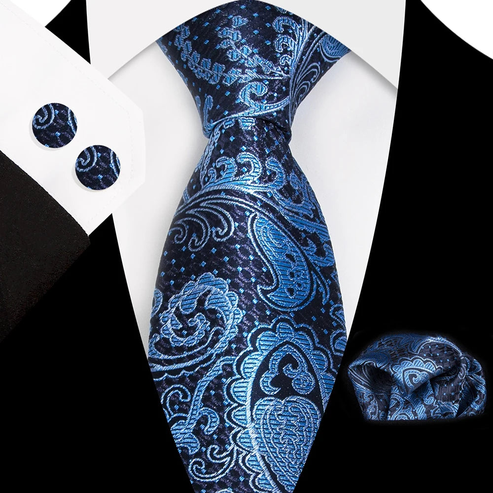 Ensemble Cravate Soie Paisley Homme – CLEVI