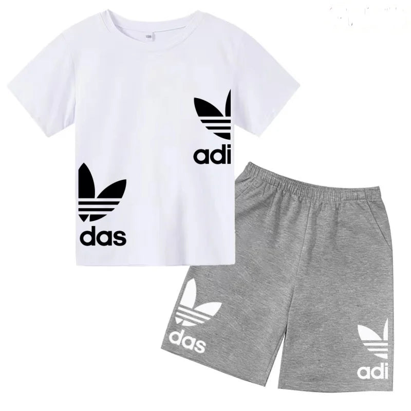 Ensemble enfant T-shirt à lettres et short – CLEVI Paris