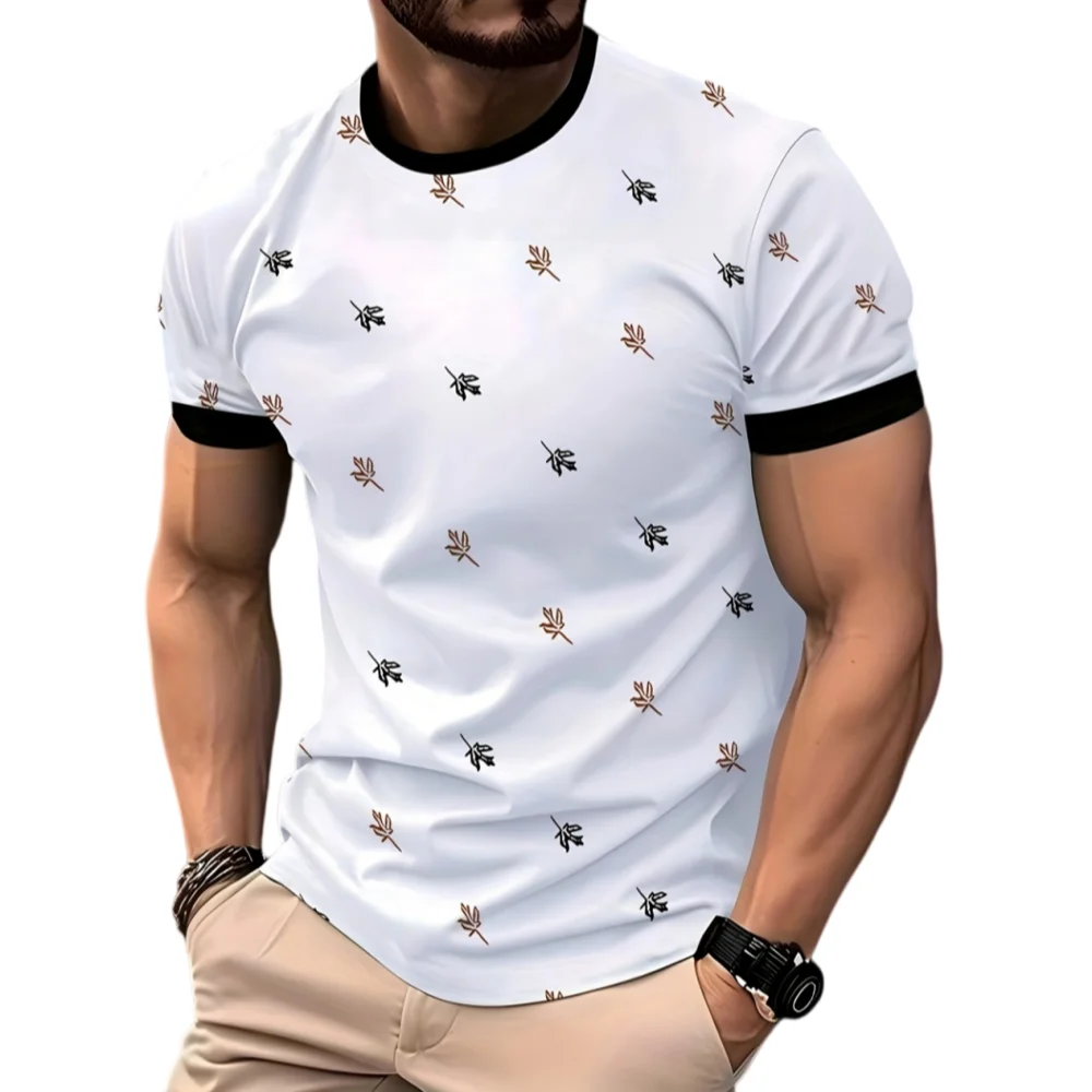 T-Shirt Homme Imprimé 3D Manches Courtes – Style Street Artistique – CLEVI Paris