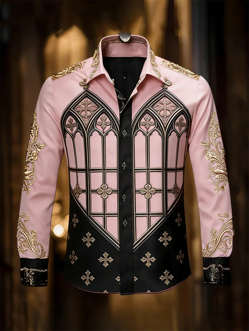 Chemise Homme à Motif Artistique 3D – CLEVI Paris