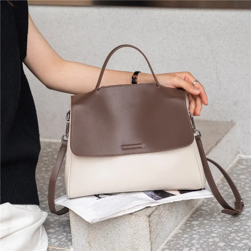Sac à bandoulière femme souple en cuir – CLEVI Paris