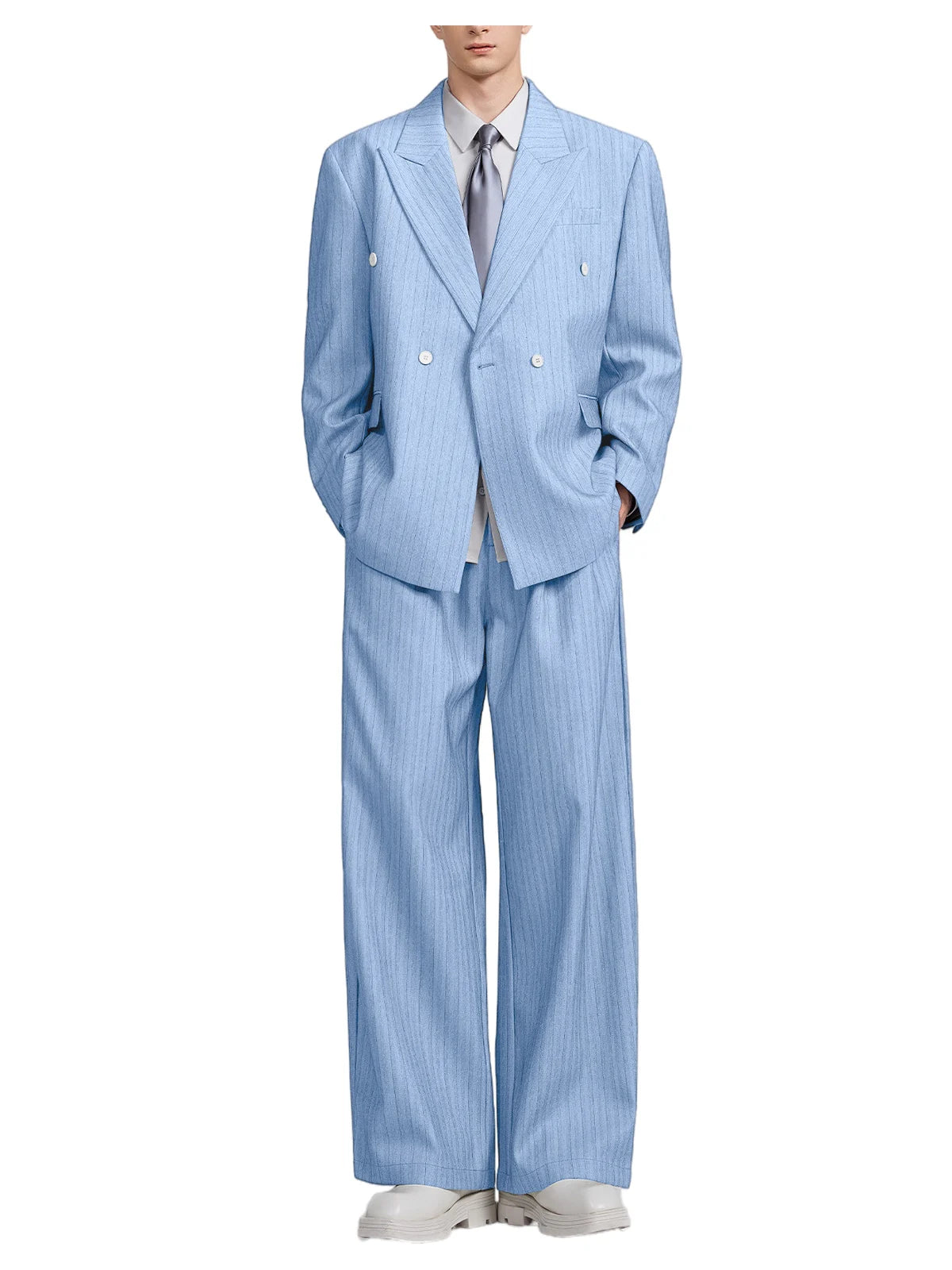 Costume 2 pièces à rayures pour homme – CLEVI Paris