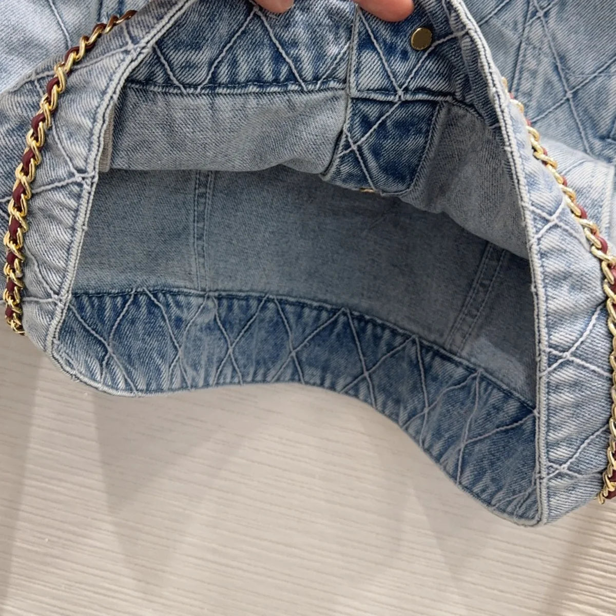 Veste en jean femme à détails chaîne – CLEVI Paris