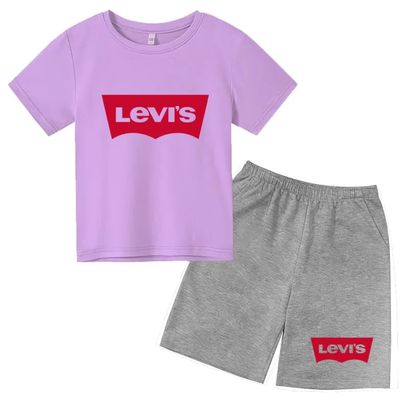 Ensemble enfant t-shirt et short imprimé – CLEVI Paris