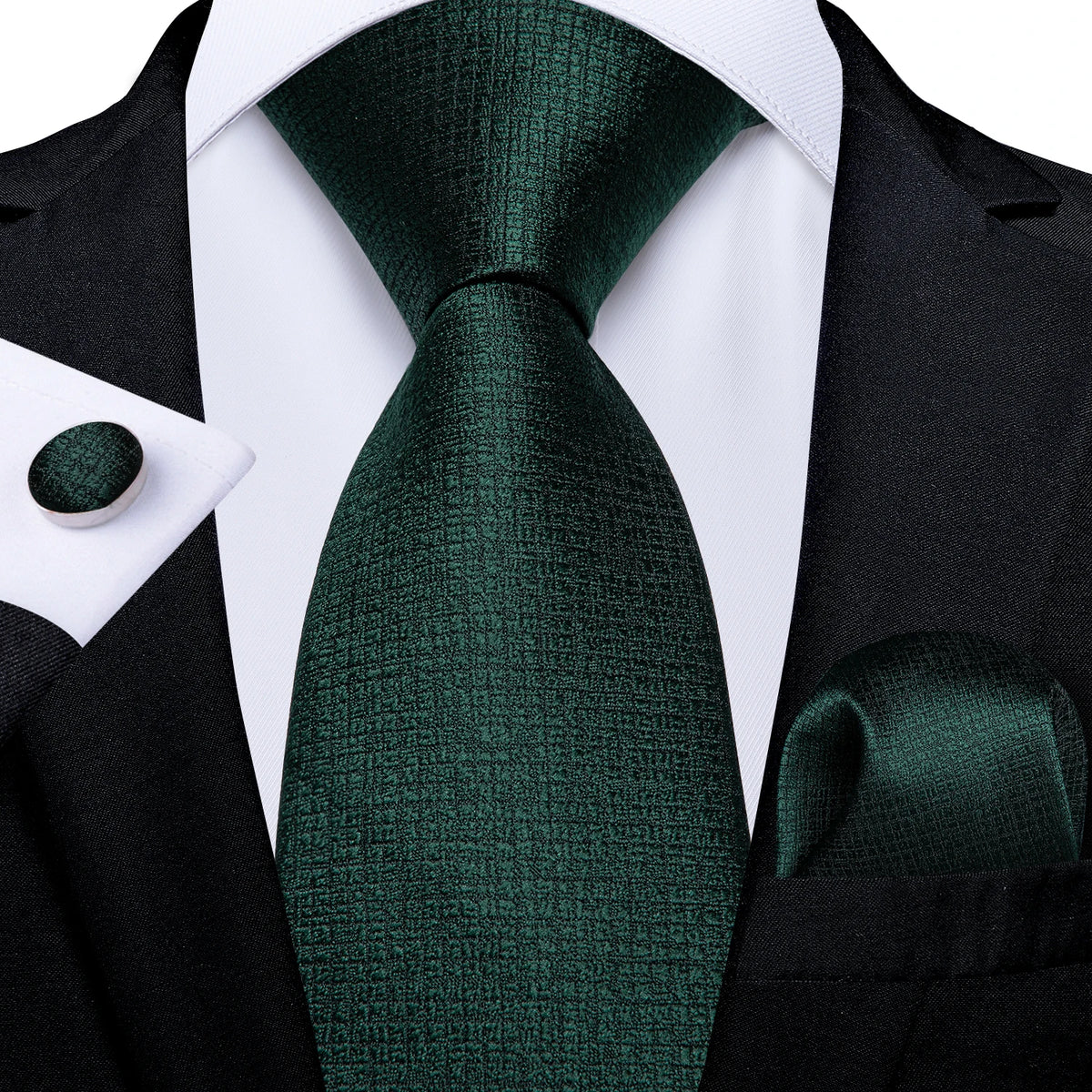 Coffret cravate homme à pois, pochette et boutons – CLEVI Paris