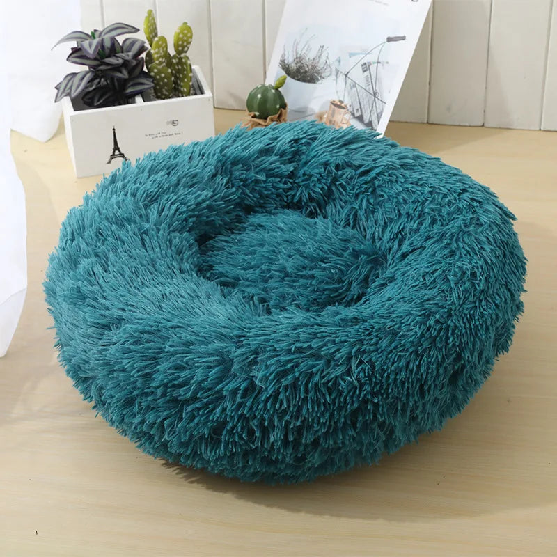Panier rond en peluche pour chien et chat – CLEVI Paris