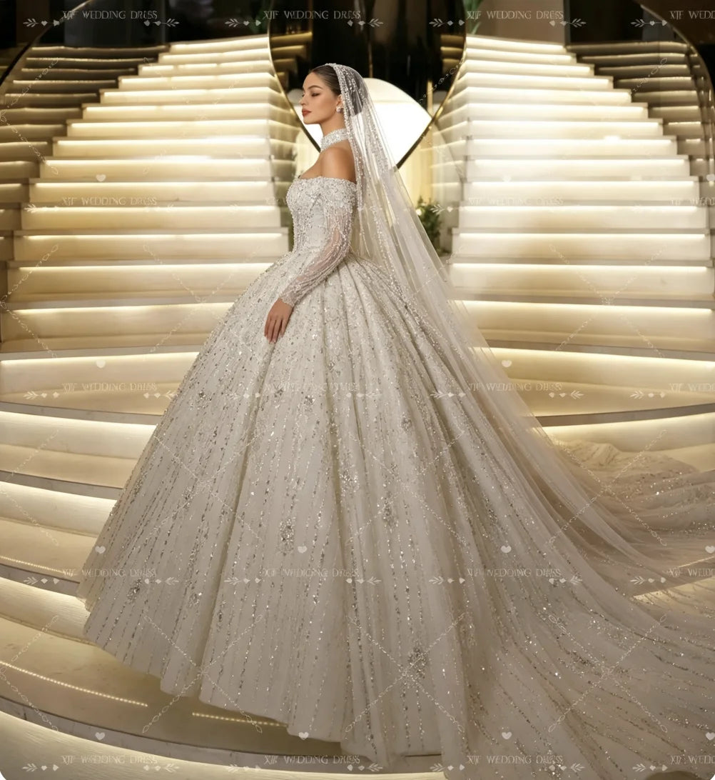 Robe de mariée princesse en dentelle – CLEVI Paris