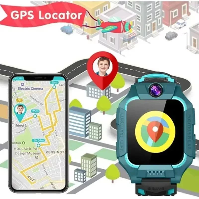 Montre Connectée Enfant Lenovo Caméra SIM GPS SOS Étanche 3-12 ans – CLEVI Paris