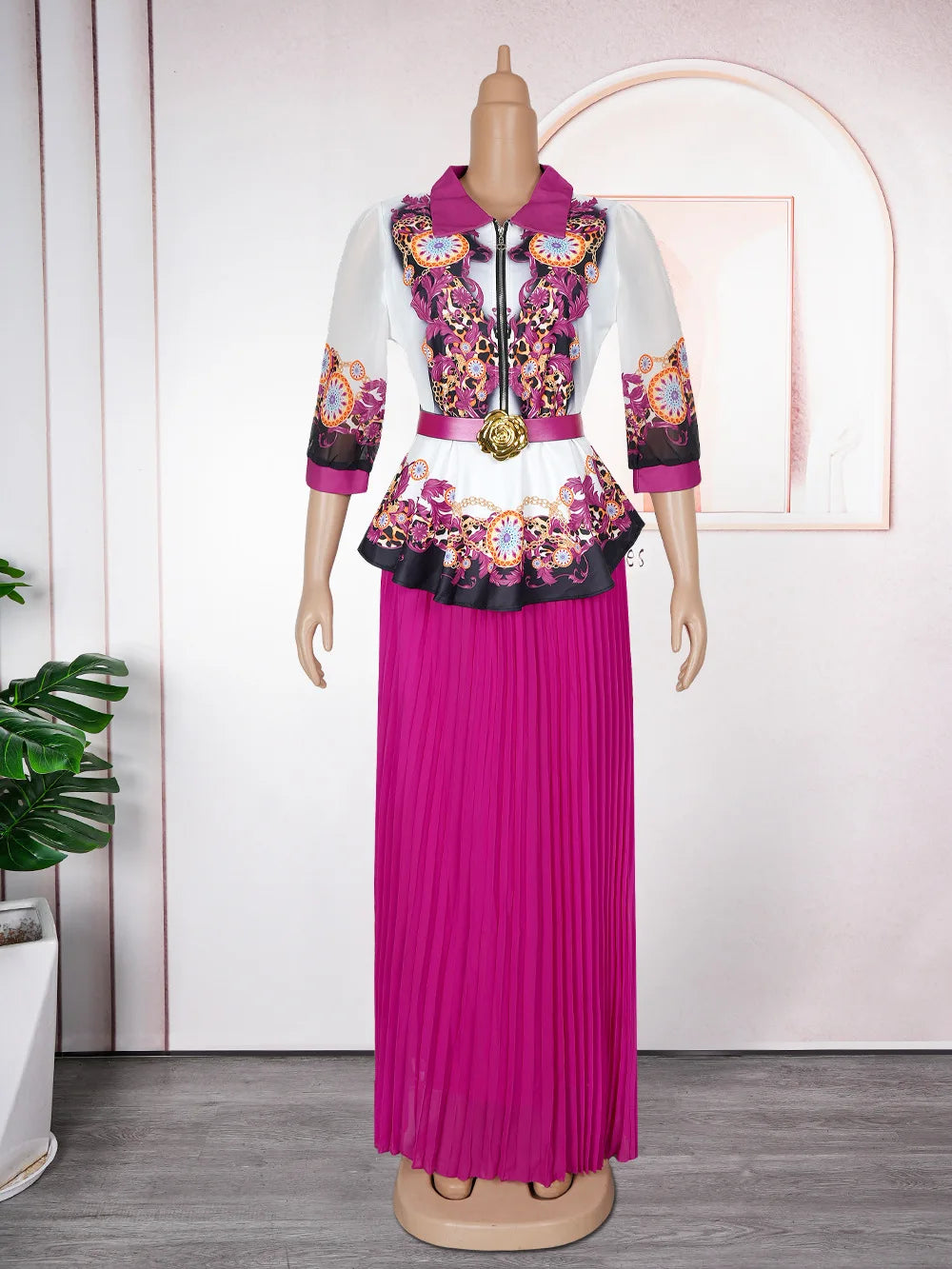 Robe longue africaine de fête – CLEVI Paris
