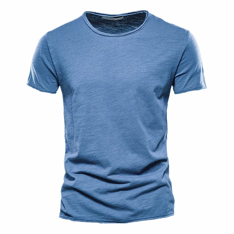 T-Shirt Homme 100% Coton Col Rond Manches Courtes F038 – CLEVI Paris