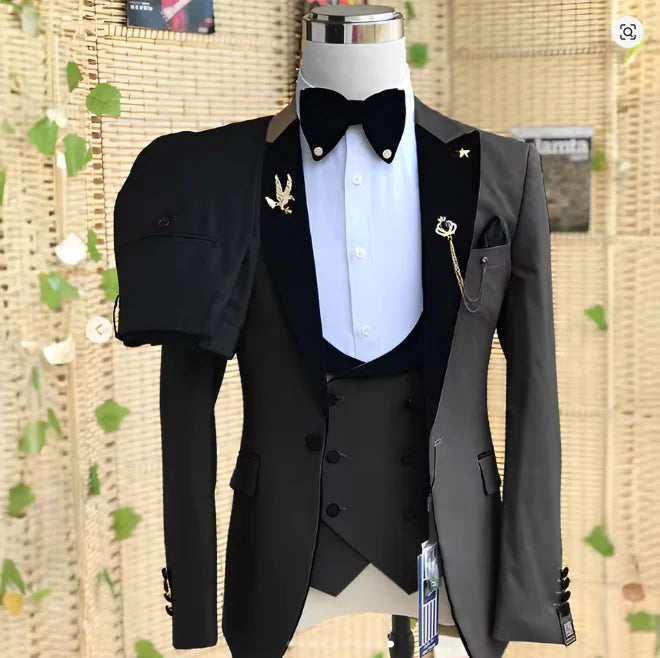 Costume homme 3 pièces à revers – CLEVI Paris