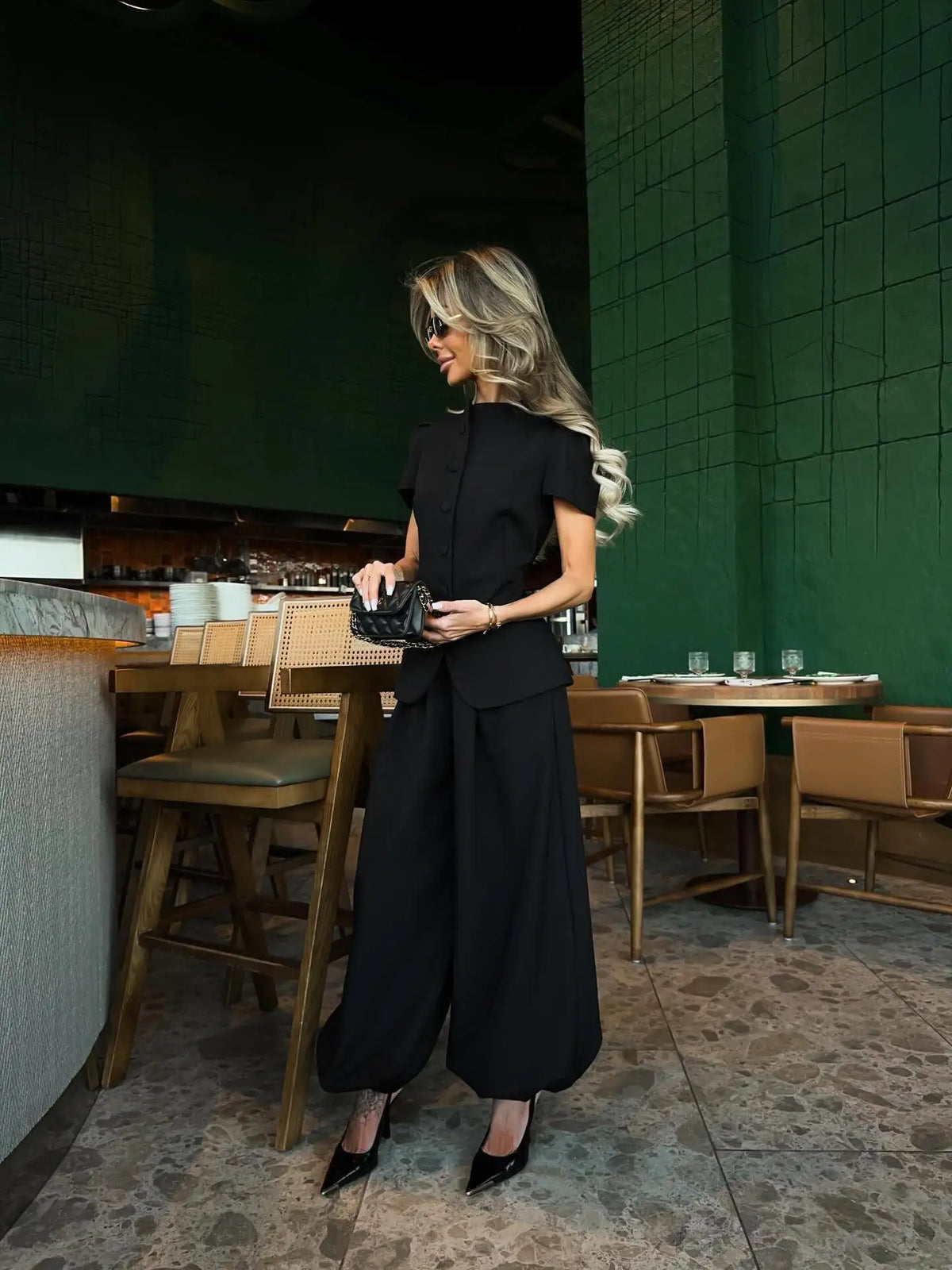 Ensemble 2 pièces femme chemise et pantalon – CLEVI Paris