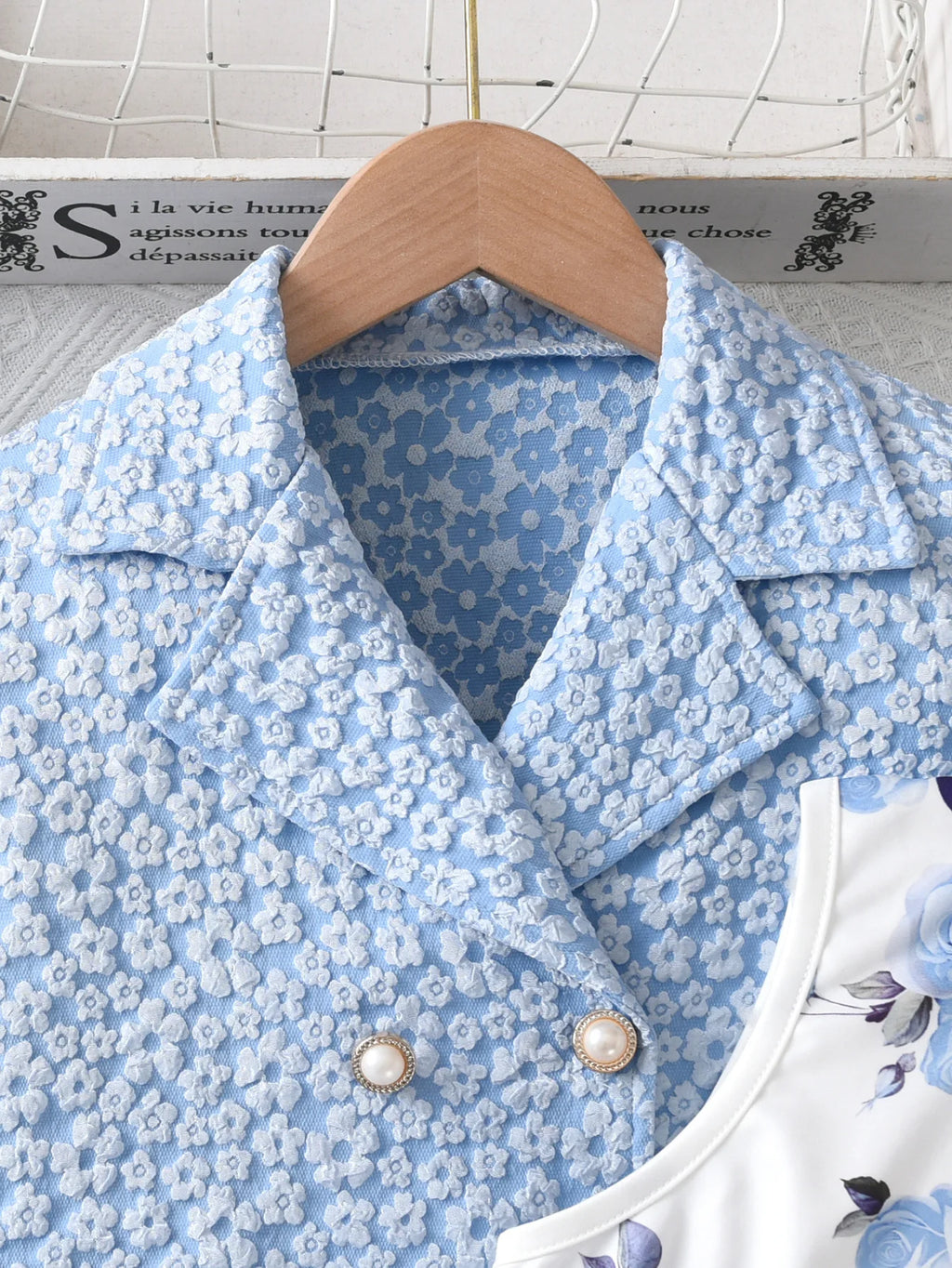Ensemble fille robe et manteau de fête – CLEVI Paris