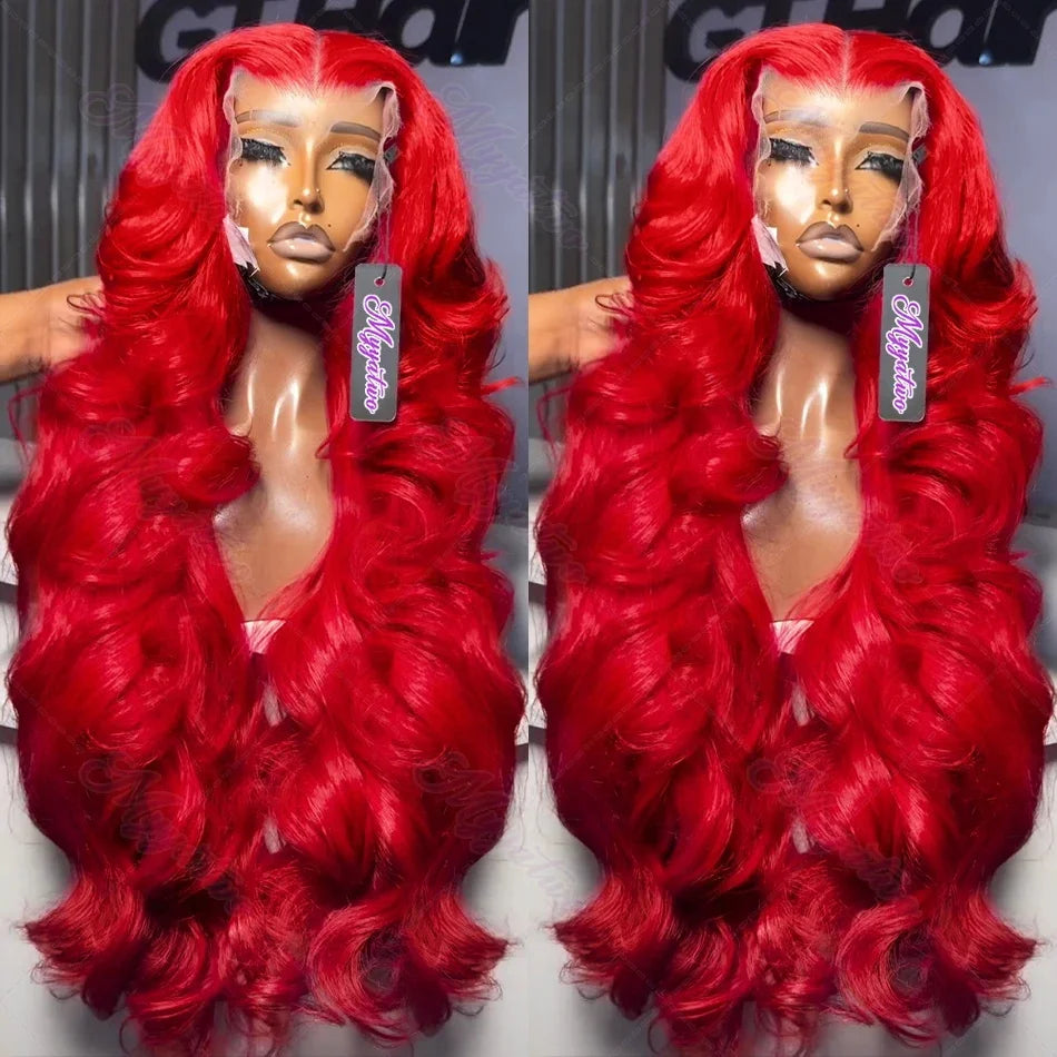 Perruque Body Wave Rouge Cheveux Humains HD Lace – CLEVI Paris