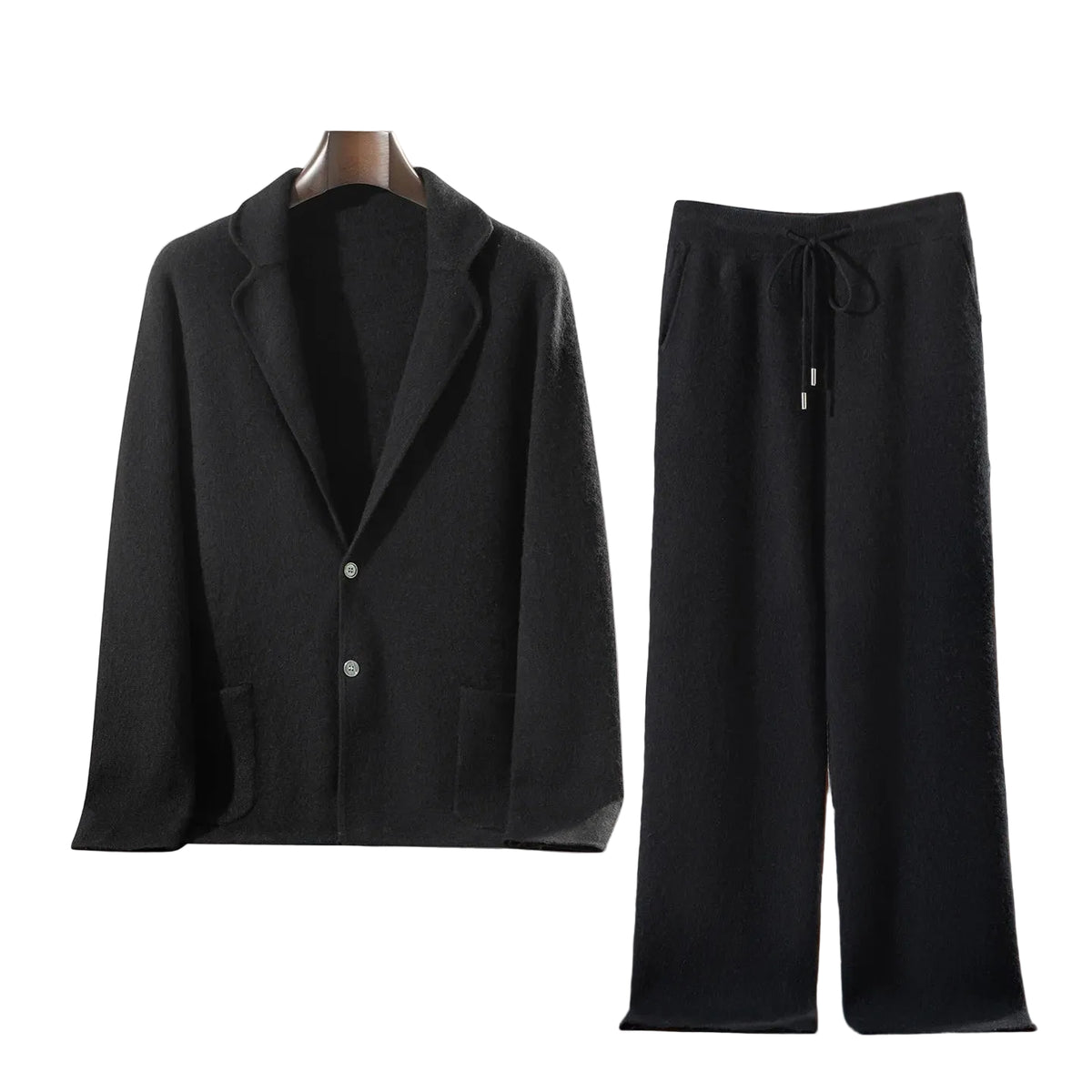 Ensemble homme en cachemire cardigan pantalon – CLEVI Paris