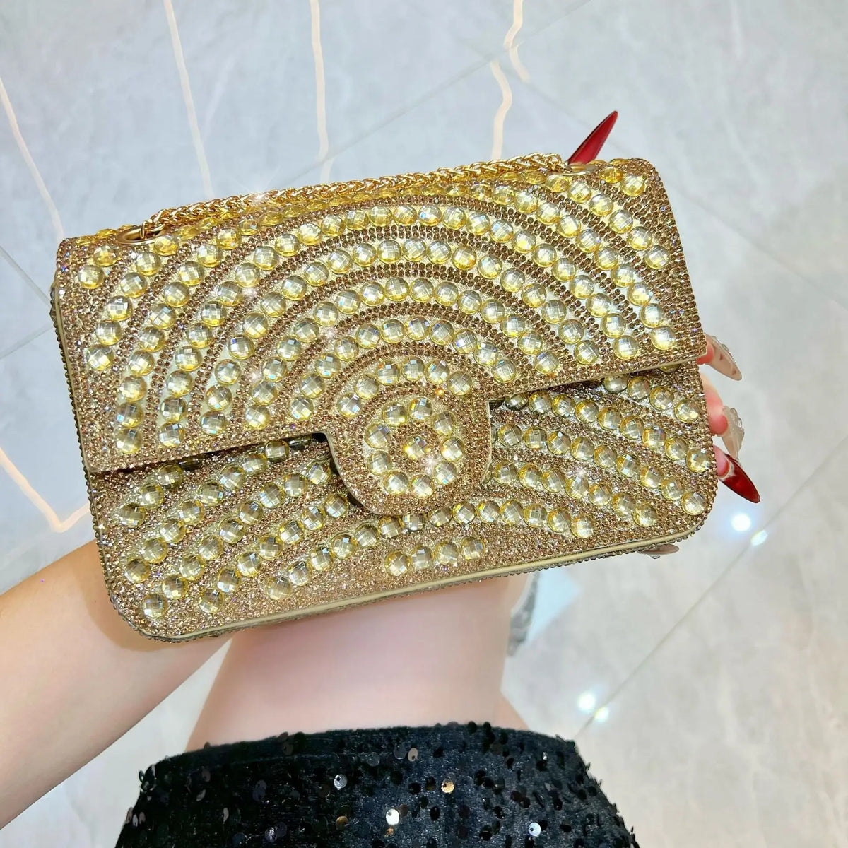 Sac de soirée femme à fermoir – CLEVI Paris