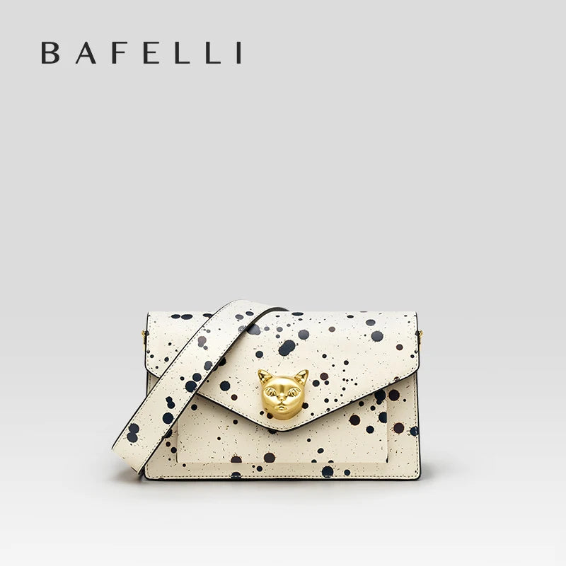 Sac à Rabat Femme Cuir Véritable Motif Floral Fermeture Cadenas Bandoulière – CLEVI Paris