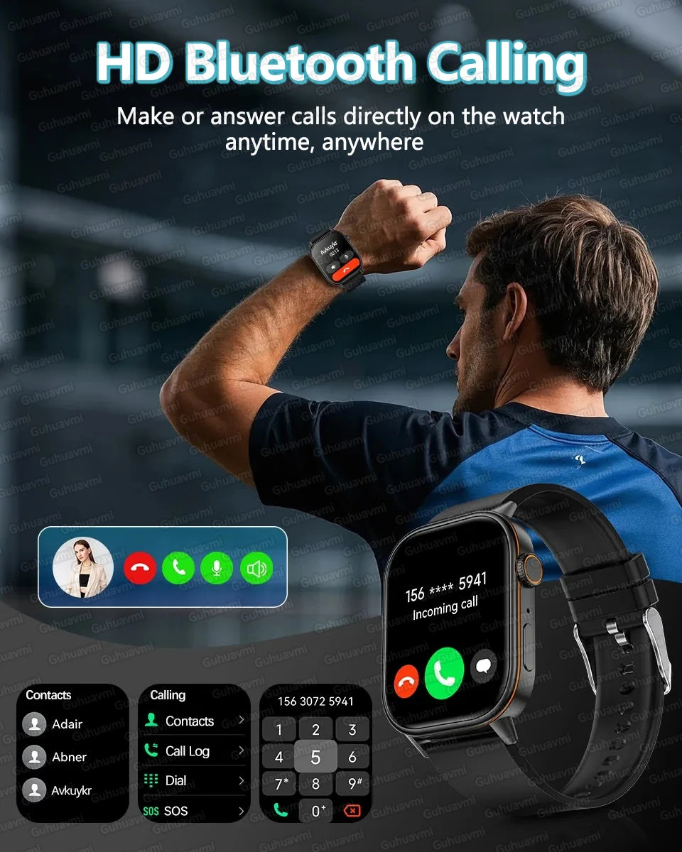 Montre connectée GUHUAVMI AMOLED 2,01 pouces – CLEVI Paris