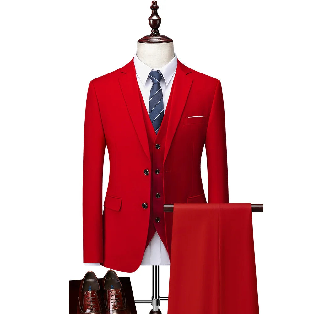 Costume homme 3 pièces en satin – CLEVI Paris