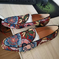 Mocassins homme LTTL à motif floral – CLEVI Paris