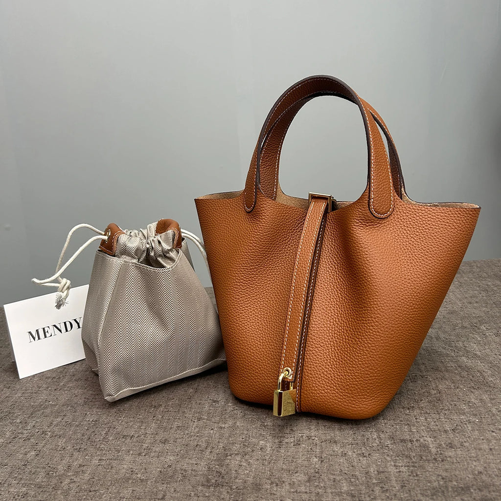 Sac Seau Femme Cuir Véritable Vache 2 Tailles 50+ Coloris Quincaillerie Argentée ou Dorée – CLEVI Paris