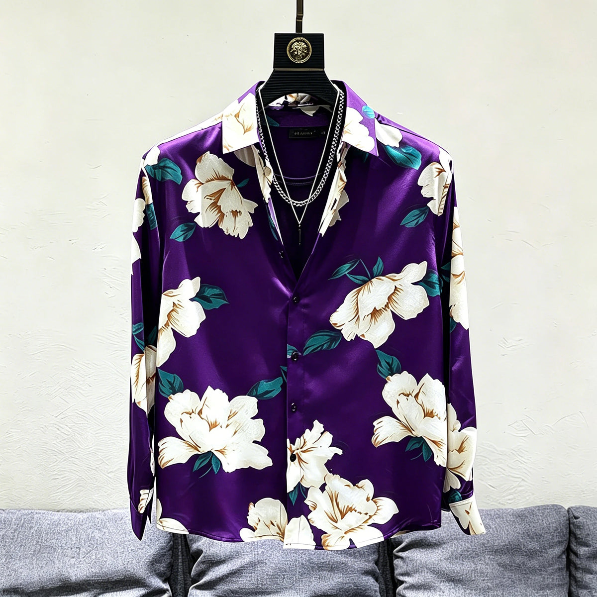 Chemise homme à imprimé floral – CLEVI Paris