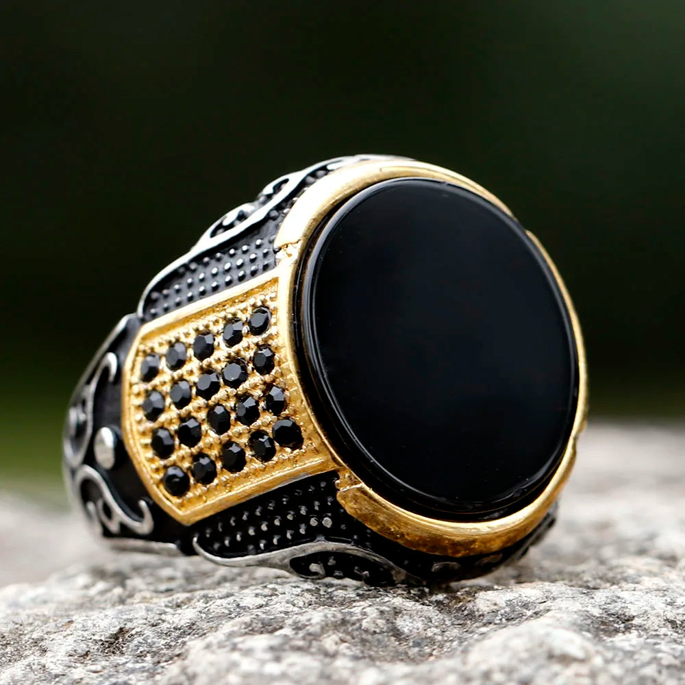 Bague Homme Ronde en Acier Titane – CLEVI Paris