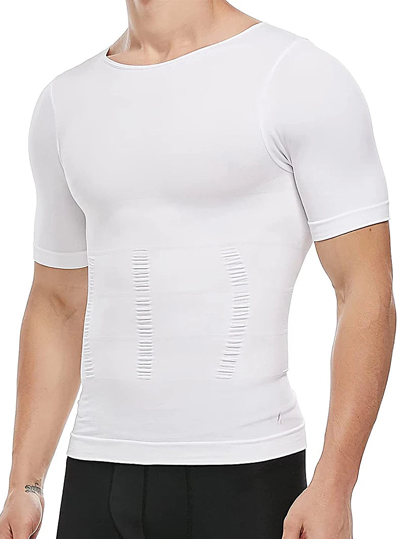 Gaine Amincissante Homme Débardeur Compression Ventre Plat Soutien Dorsal – CLEVI Paris