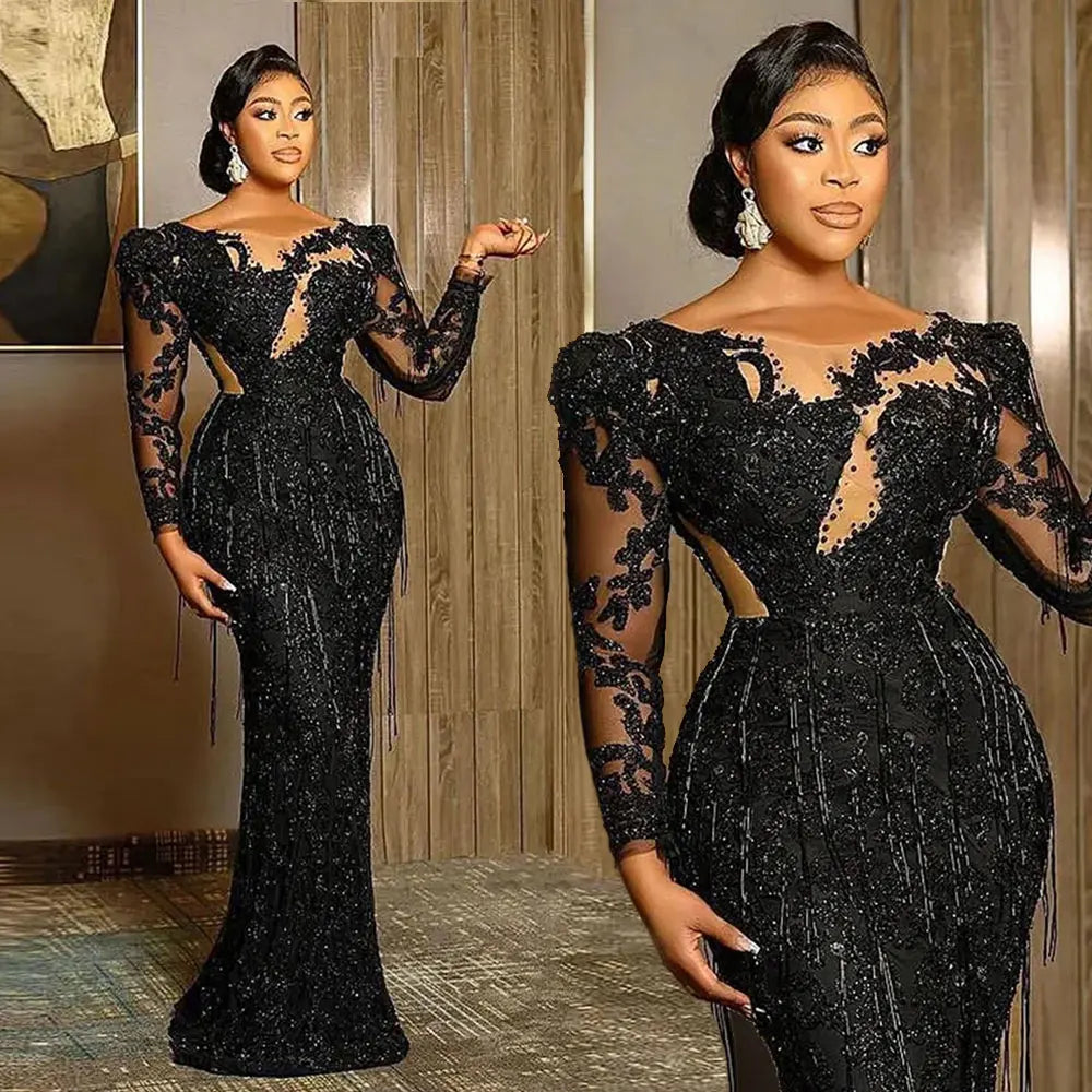 Robe de soirée sirène satinée – CLEVI Paris