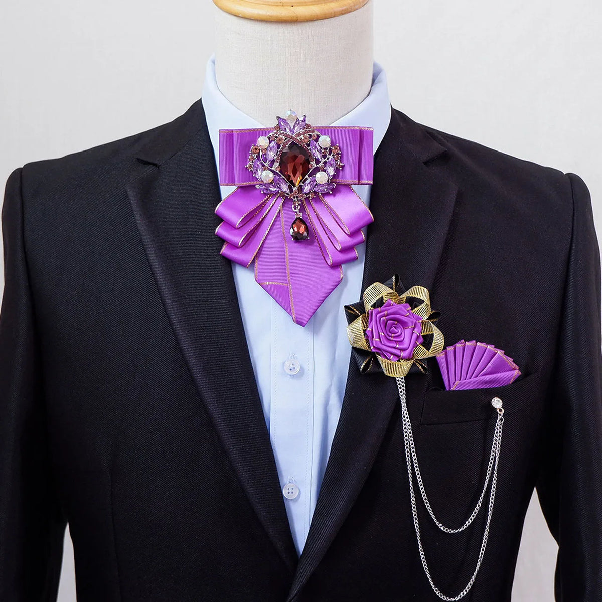 Nœud papillon strass, accessoire élégant – CLEVI Paris