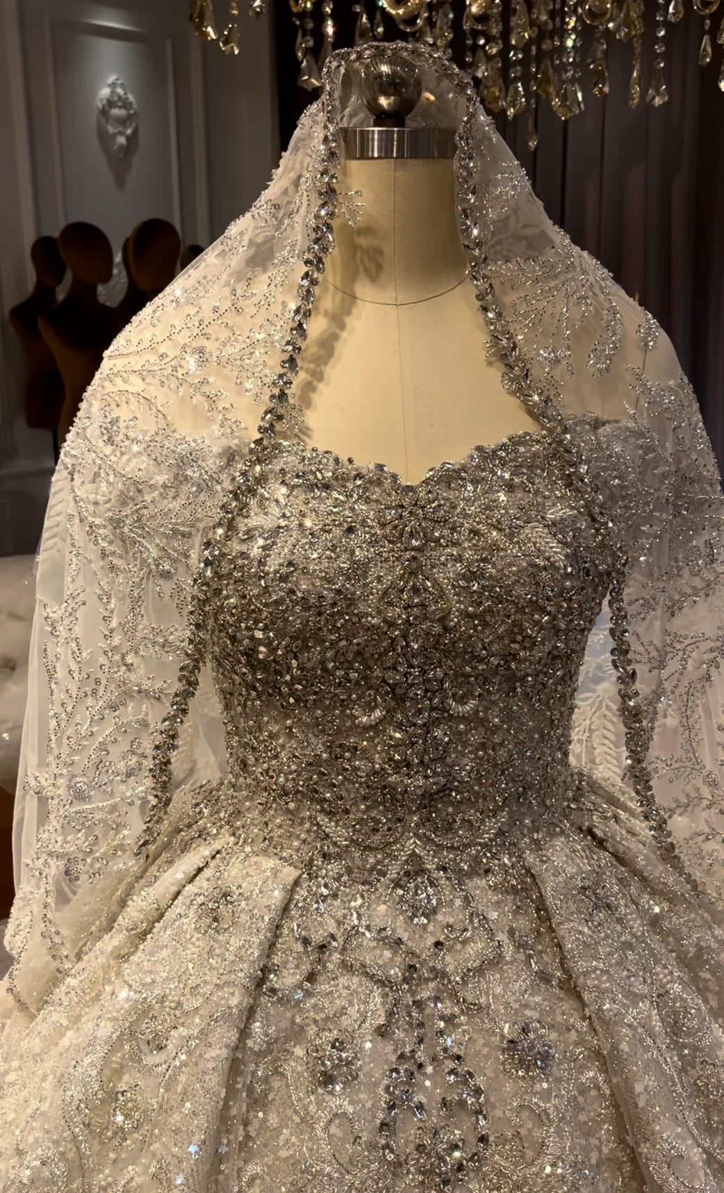 Voile de mariée cathédrale 4 m – CLEVI Paris