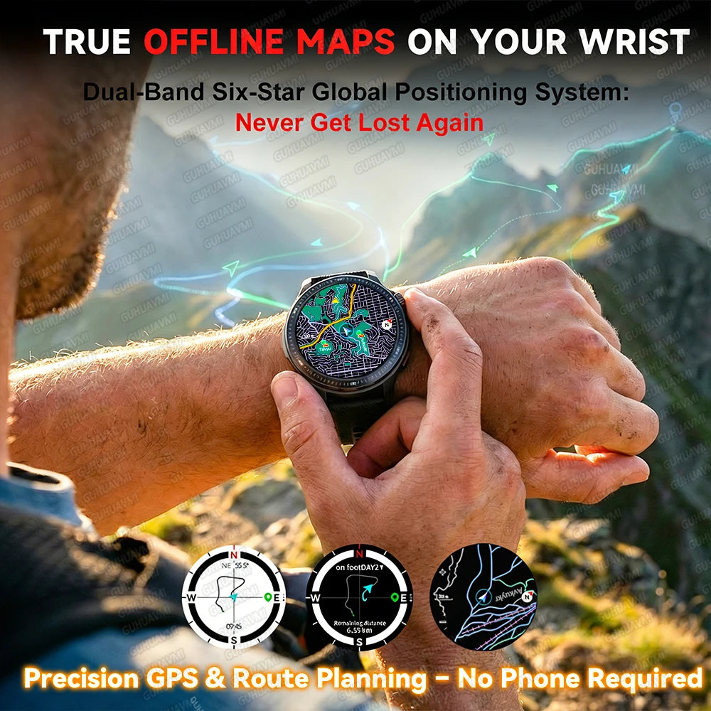 Montre GPS DTG6 AMOLED cartes hors ligne – CLEVI Paris