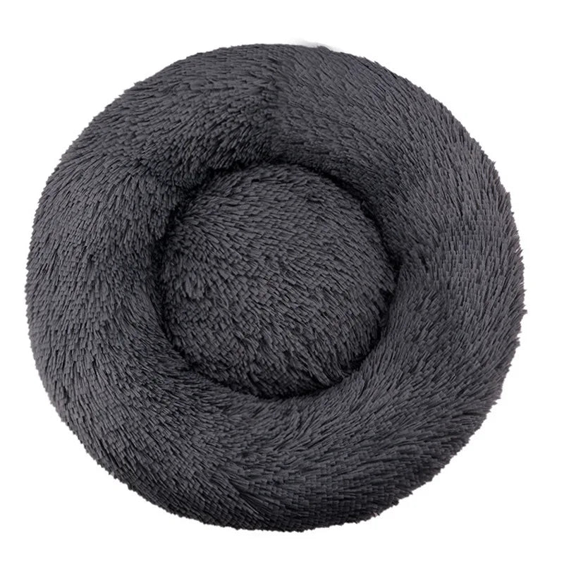Lit rond en peluche chien et chat 40 à 90 cm – CLEVI Paris
