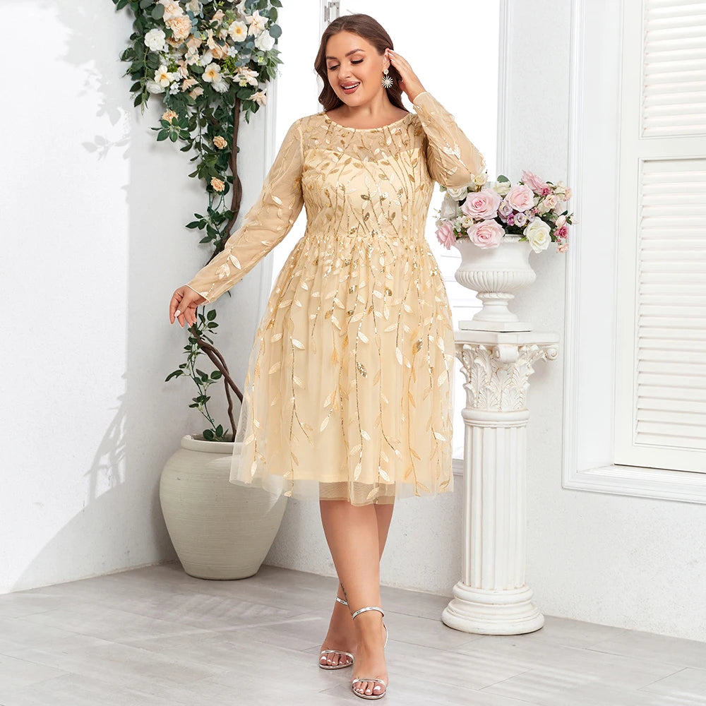 Robe de soirée sirène en tulle brodé – CLEVI Paris