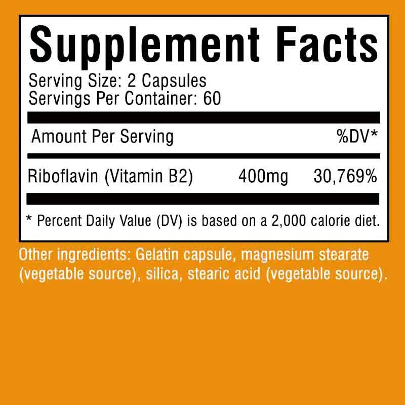 Vitamine B2 riboflavine en gélules – CLEVI Paris