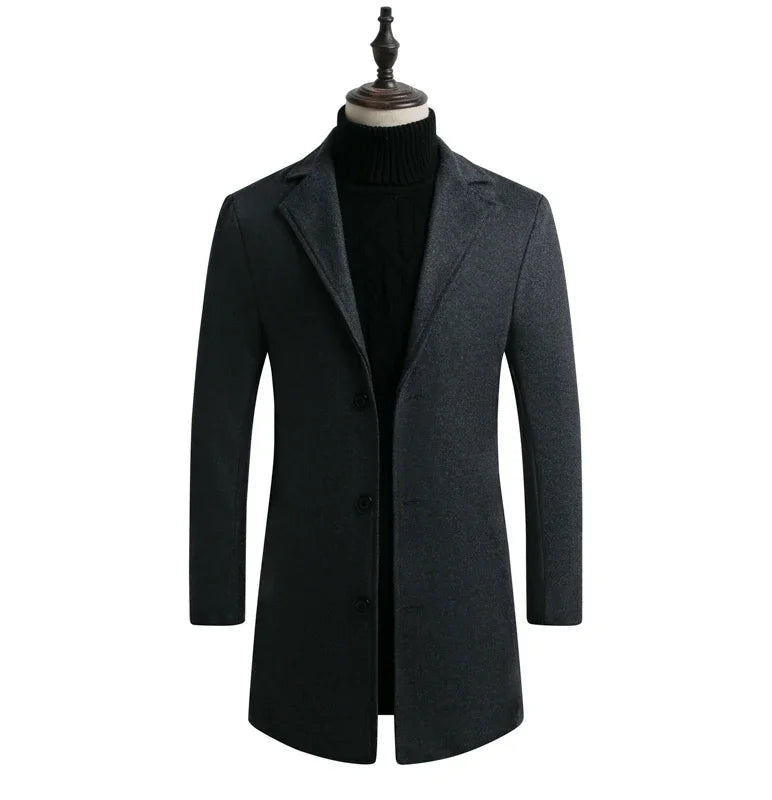 Manteau Homme Long en Coton – CLEVI Paris