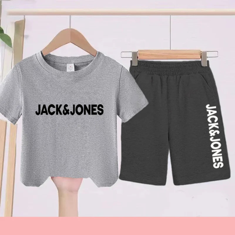 Ensemble enfant imprimé T-shirt et short – CLEVI Paris