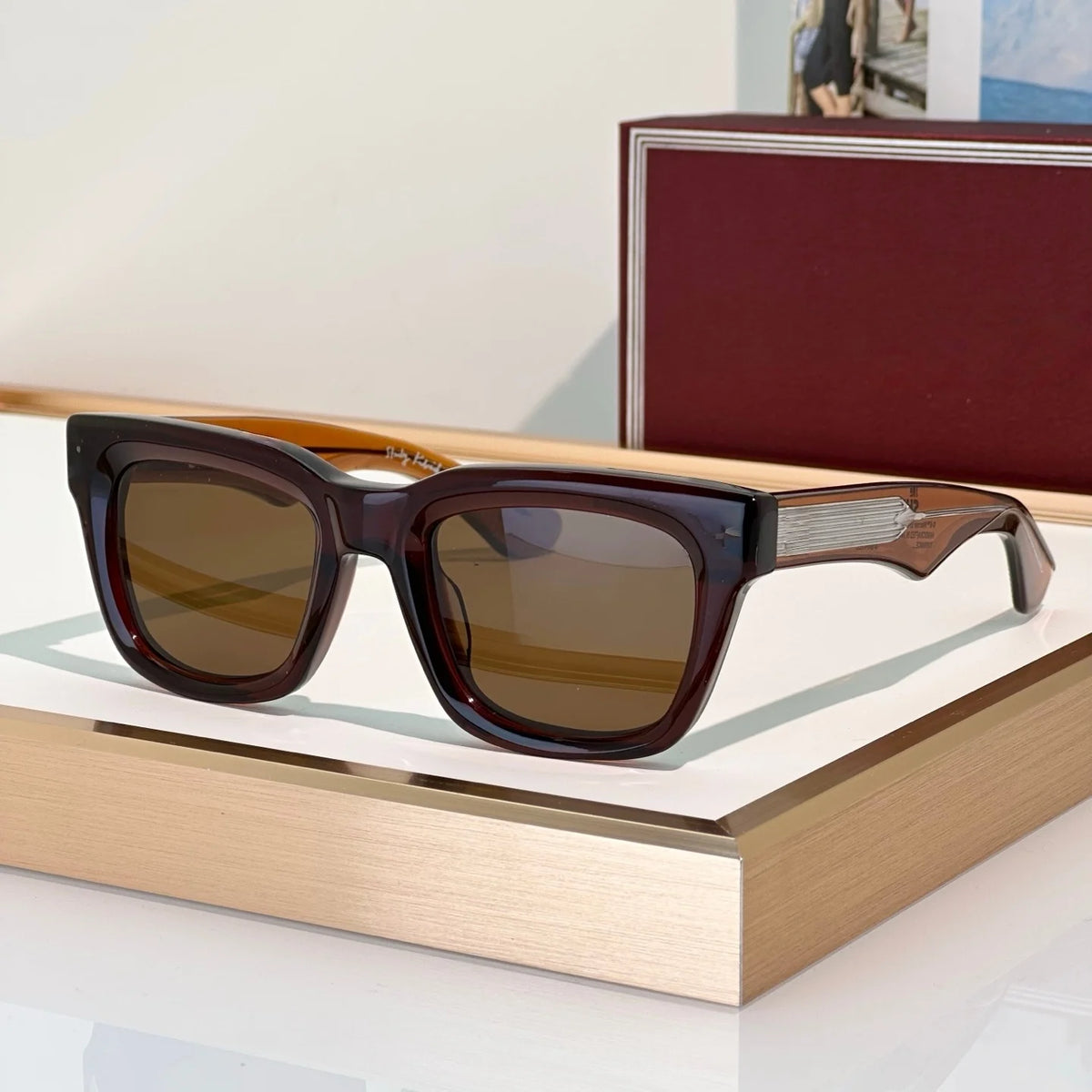 Lunettes de Soleil Carrées Acétate Unisexe UV400 Torrance – CLEVI Paris
