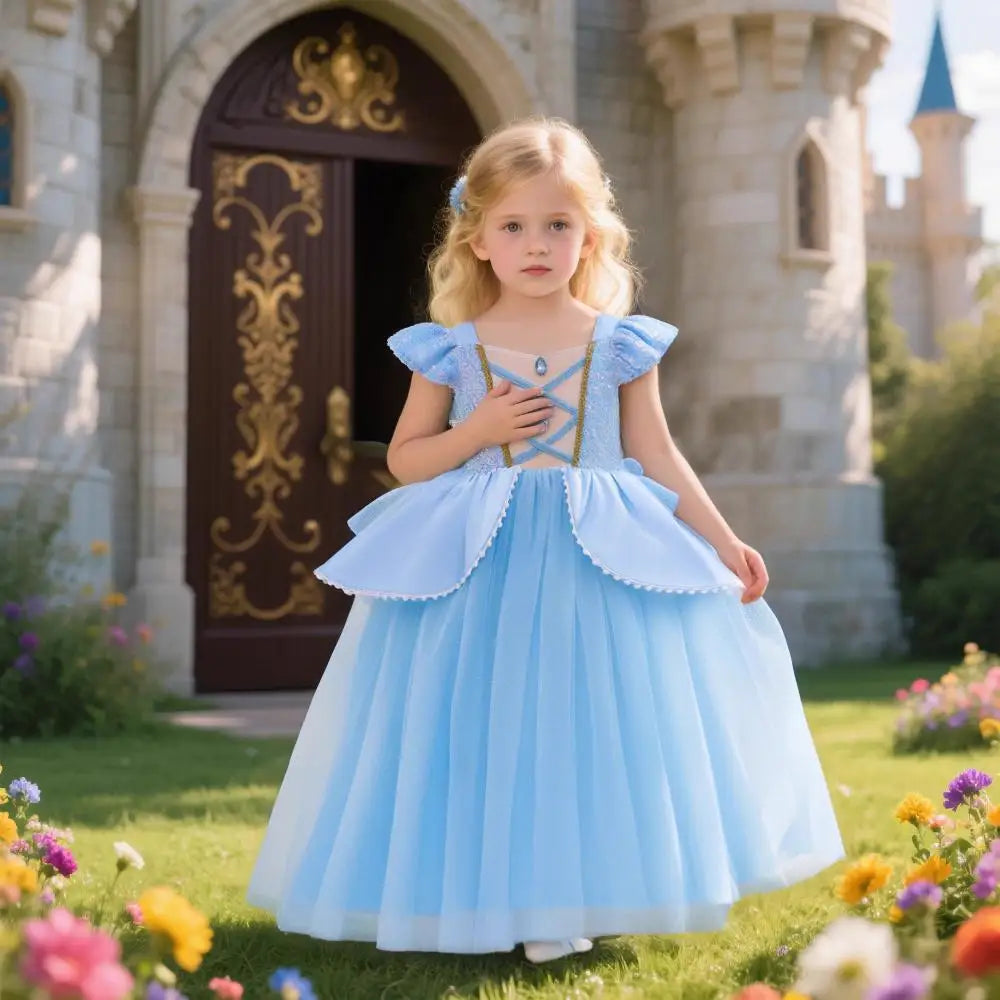 Robe de princesse fille pour déguisement – CLEVI Paris